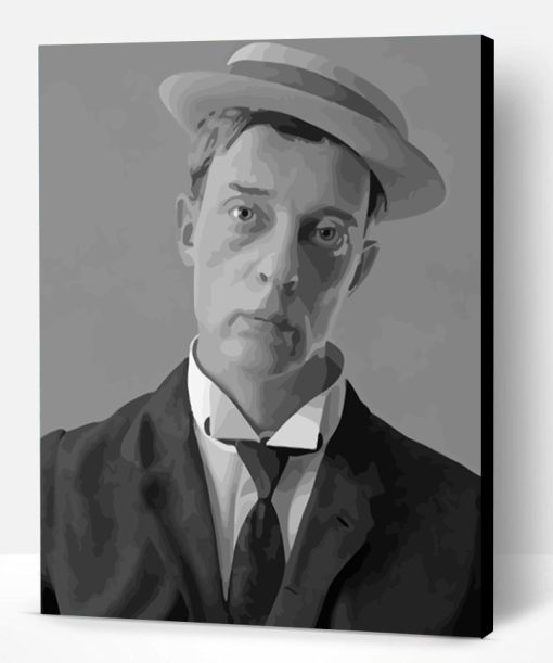 Buster Keaton In Hat Paint By Number