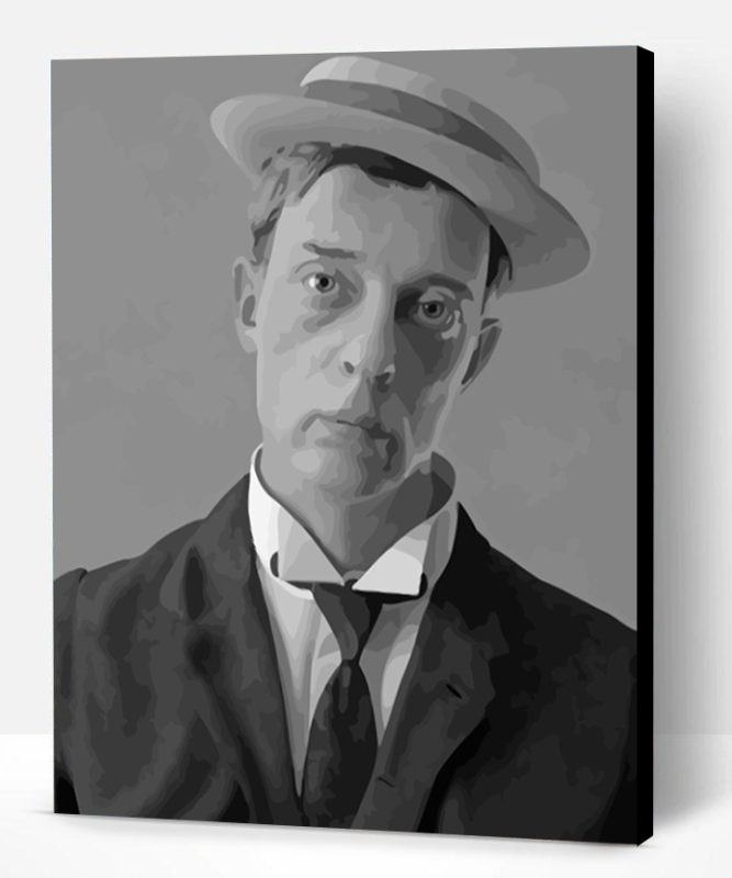 Buster Keaton In Hat Paint By Number