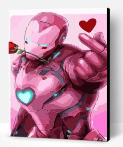 Romantic Iron Man Paint By Number