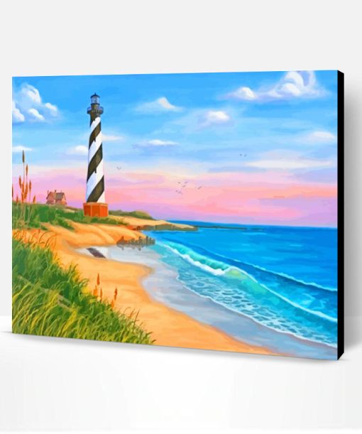 Cape Hatteras Seascape Paint By Number