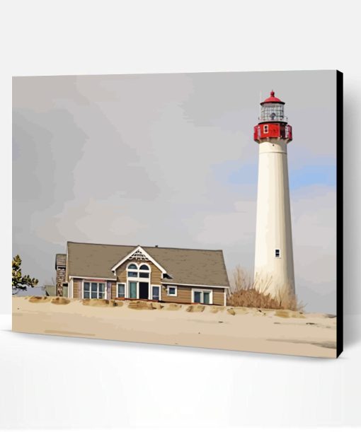 Cape May Lighhouse Paint By Number