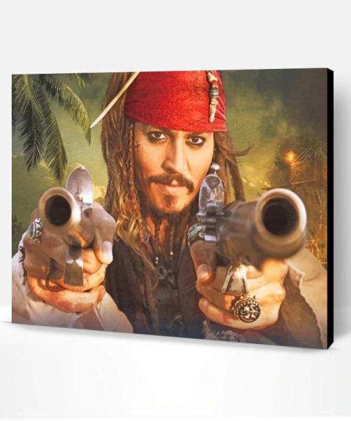 Captain Jack Sparrow The Pirate Paint By Number