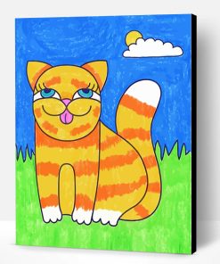 Cartoon Cat Paint By Number