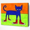 Cat Wearing Shoes Paint By Number