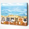 Cats In Beach Paint By Number