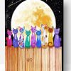Cats In Full Moon Paint By Number