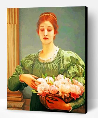 Charles Edward Perugini Peonies Paint By Number