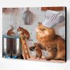 Chef Cat And Mice Paint By Number