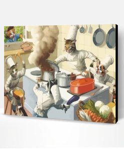 Chef Cats Cooking Paint By Number