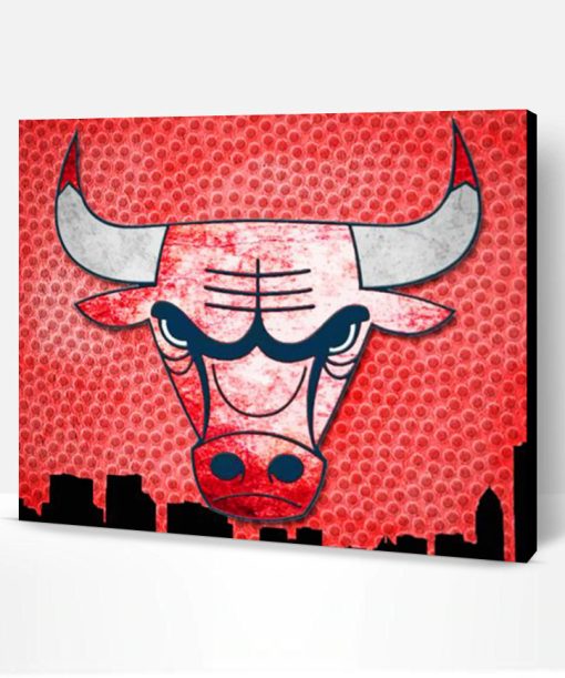 Chicago Bulls Logo Paint By Number