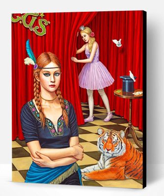 Circus Girls Paint By Number