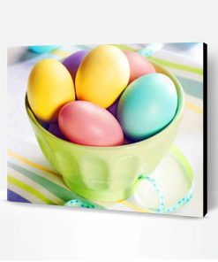 Colored Easter Eggs Paint By Number