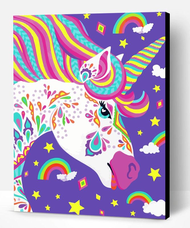 Colorful Unicorn Paint By Number
