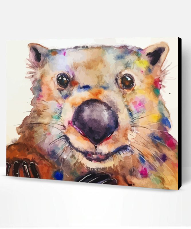 Colorful Wombat Paint By Number