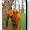 Cute Brown Highland Cow Paint By Number
