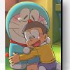 Cute Nobita And Doraemon Paint By Number