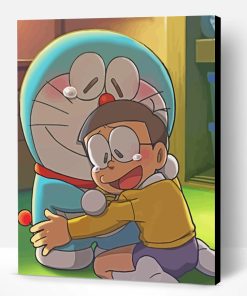 Cute Nobita And Doraemon Paint By Number