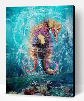 Unicorn Seahorse Paint By Number