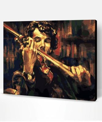 Sherlock Holmes Playing Violin Paint By Number