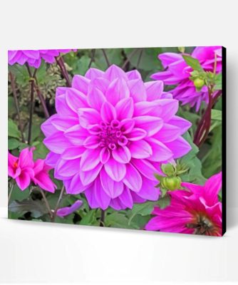 Dahlia Lilac Paint By Number