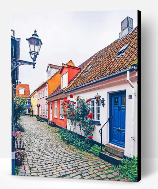 Aalborg Houses Paint By Number