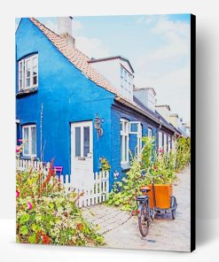 Aarhus Blue House Paint By Number