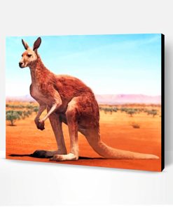 Desert Kangaroo Paint By Number