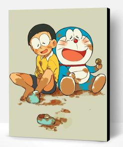 Dirty Nobita And Doraemon Paint By Number