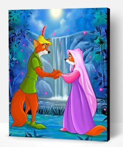 Disney Lady Marian And Robin Hood Paint By Number