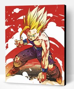 Dragon Ball Gohan Illustration Paint By Number