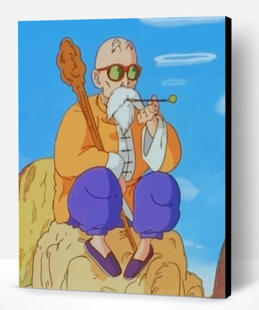 Dragon Ball Master Roshi Paint By Number