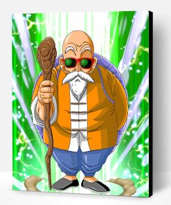 Dragon Ball Z Master Roshi Paint By Number