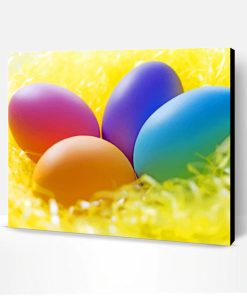 Colorful Easter Eggs Paint By Number
