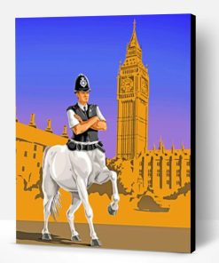 English Police Man Paint By Number