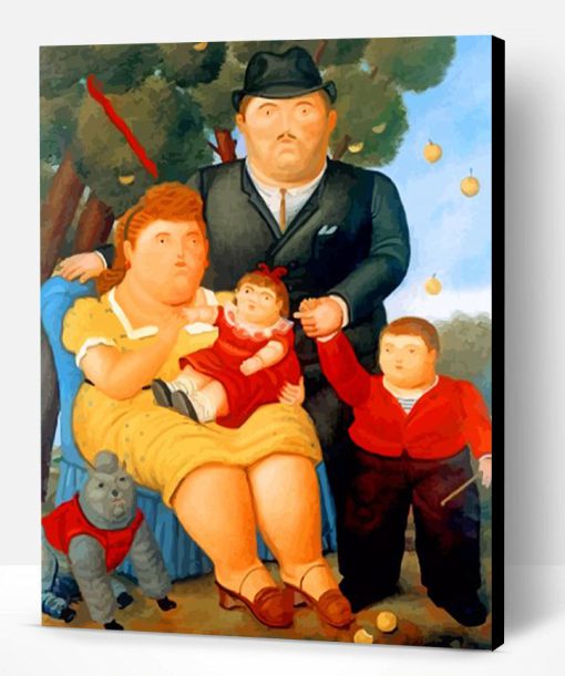 Family Fernando Botero Paint By Number