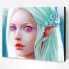 Fantasy Elf With Violet Eyes Paint By Number