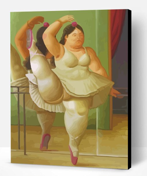 Fat Ballerina Dancer Paint By Number