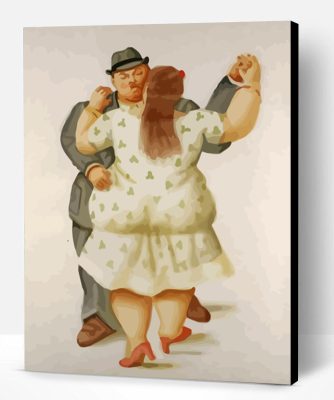 Fat Couple Dancers Paint By Number