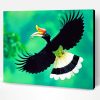 Flying Great Hornbill Paint By Number