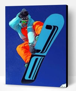 Flying Snowboard Paint By Number