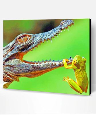 Frog And Alligator Paint By Number