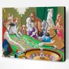 Gambling Dogs In Casino Paint By Number