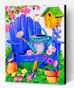 Garden Water Pail Paint By Number