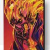 Ghost Rider Illustration Paint By Number