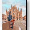 Girl In Duomo Milano Paint By Number