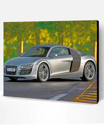 Grey Audi R8 Paint By Number