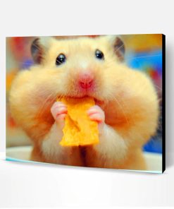 Hamster Eating Chips Paint By Number
