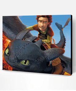 Hiccup On Dragon Paint By Number