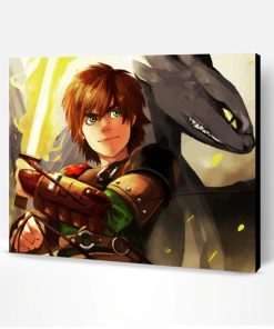 Hiccup And Dragon Animation Paint By Number