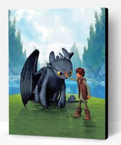 Hiccup And Dragon Paint By Number